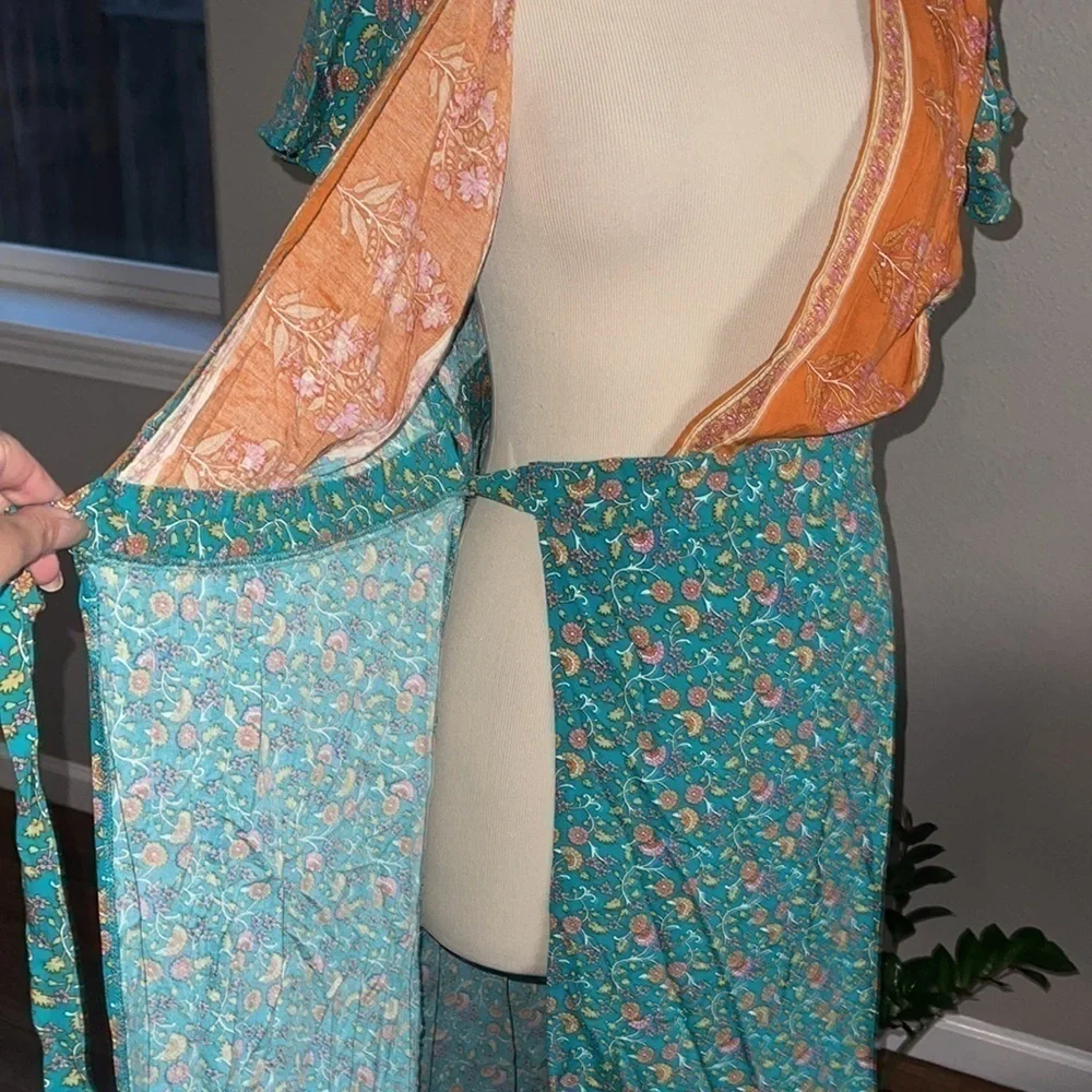 A ESICA MIDI DRESS JADE SIZE SMALL